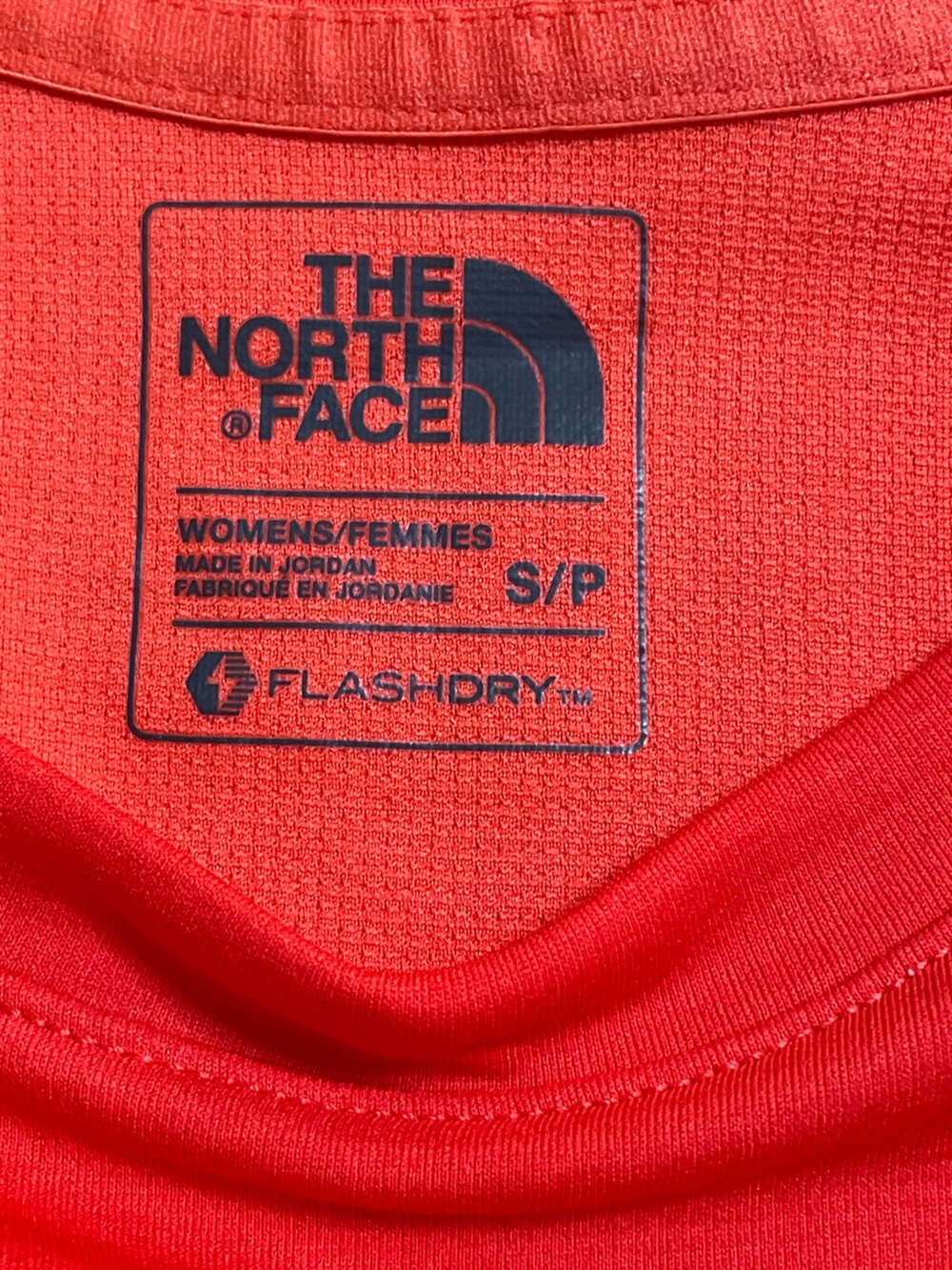 The North Face Flashdry deepCoral -red Short-Sleeve Crew Tee size Small - Picture 7 of 10